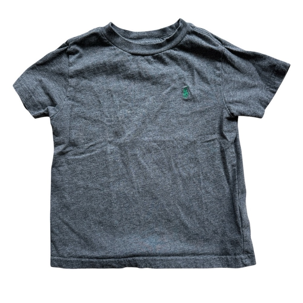 Polo Ralph Lauren Baby Boys Gray Crewneck T-Shirt Size 3T Casual Basic Cotton